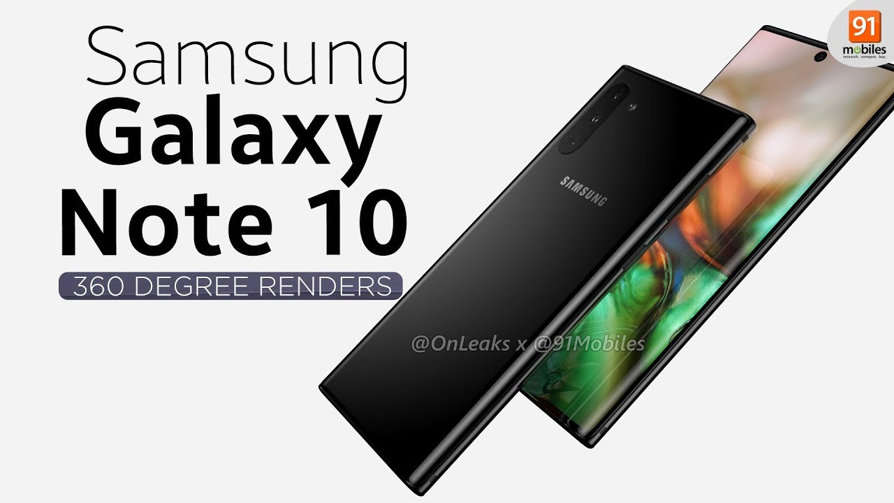 Samsung Galaxy Note 10: 360 degree renders [EXCLUSIVE]