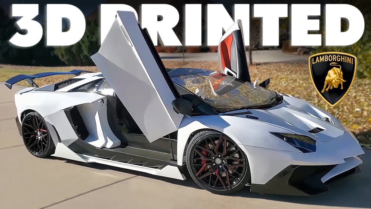 Physicist 3D-Printed a Full-Scale Lamborghini in his Backyard
