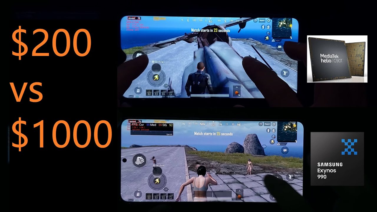 Redmi Note 8 Pro vs Samsung Galaxy S20+ PUBG 60hz Gaming Comparison Mediatek Helio G90t Exynos 990