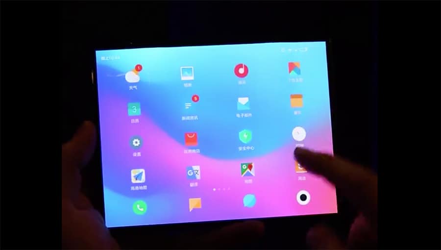 no smartphone dobrável