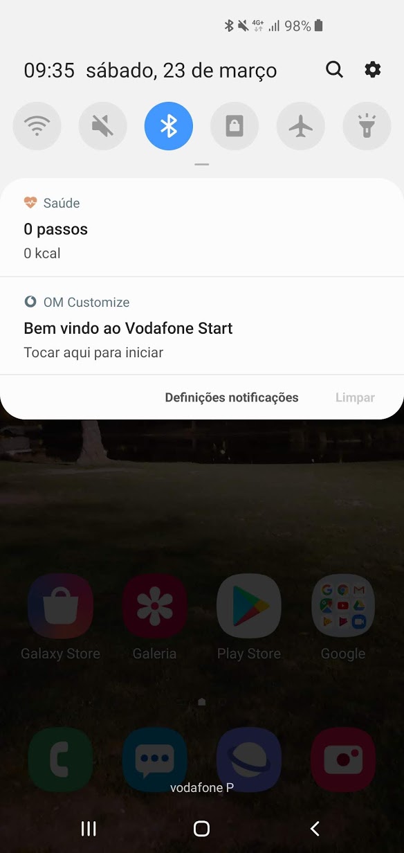 notificações no
