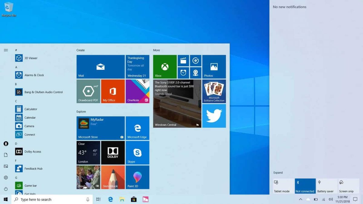 Windows 10 tem um, Windows som arranque