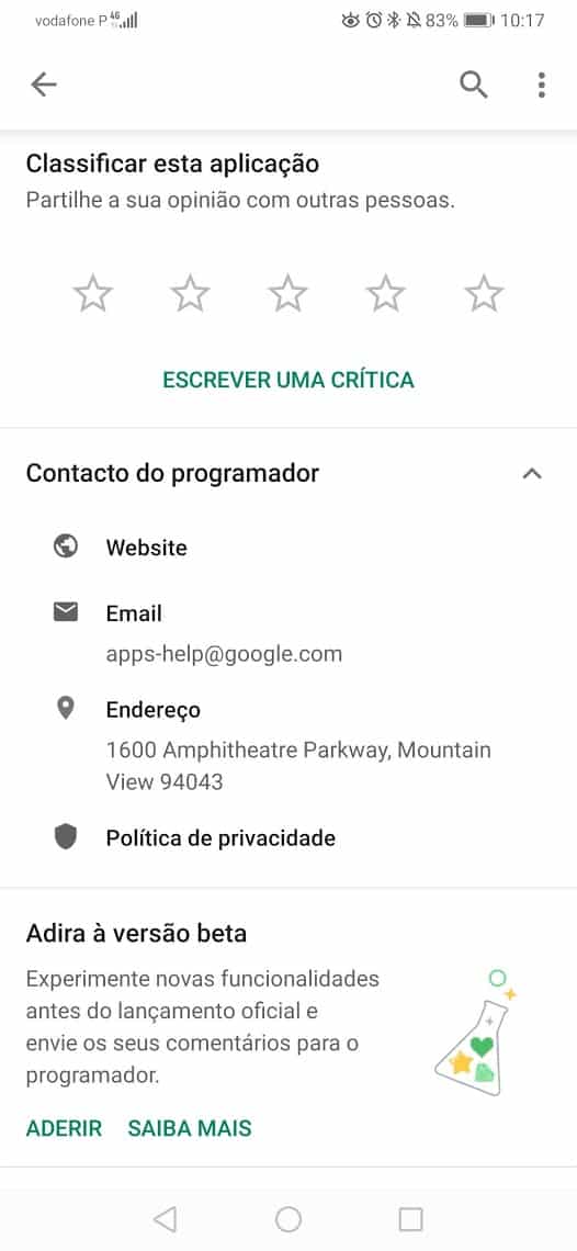 na Google Play Store e