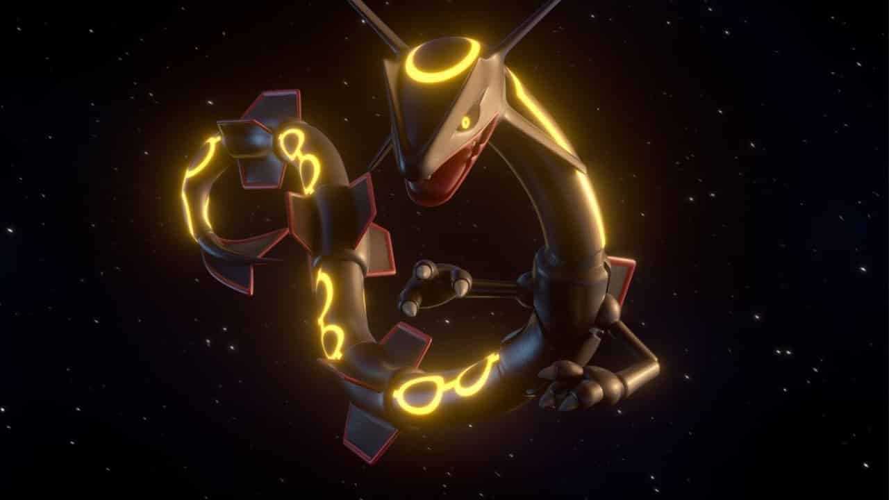 Faça isso hoje para pegar Pokémon lendário rayquaza shiny nesse