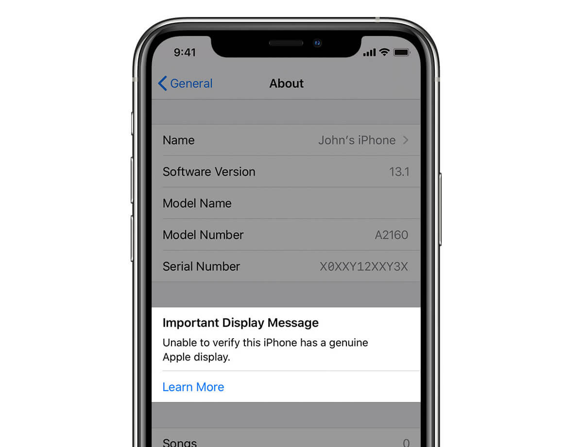 iPhone aviso