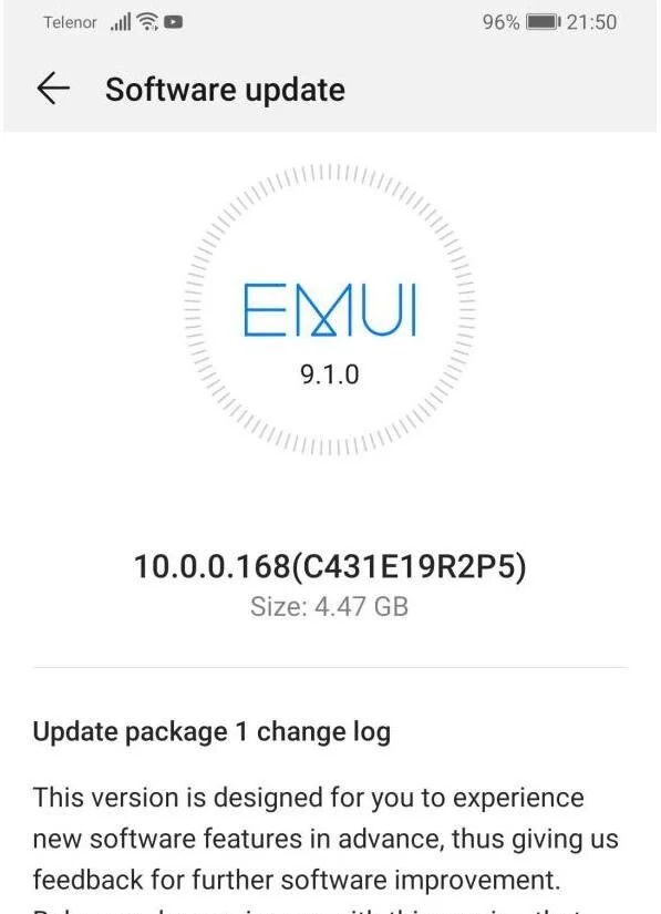 EMUI 10 para