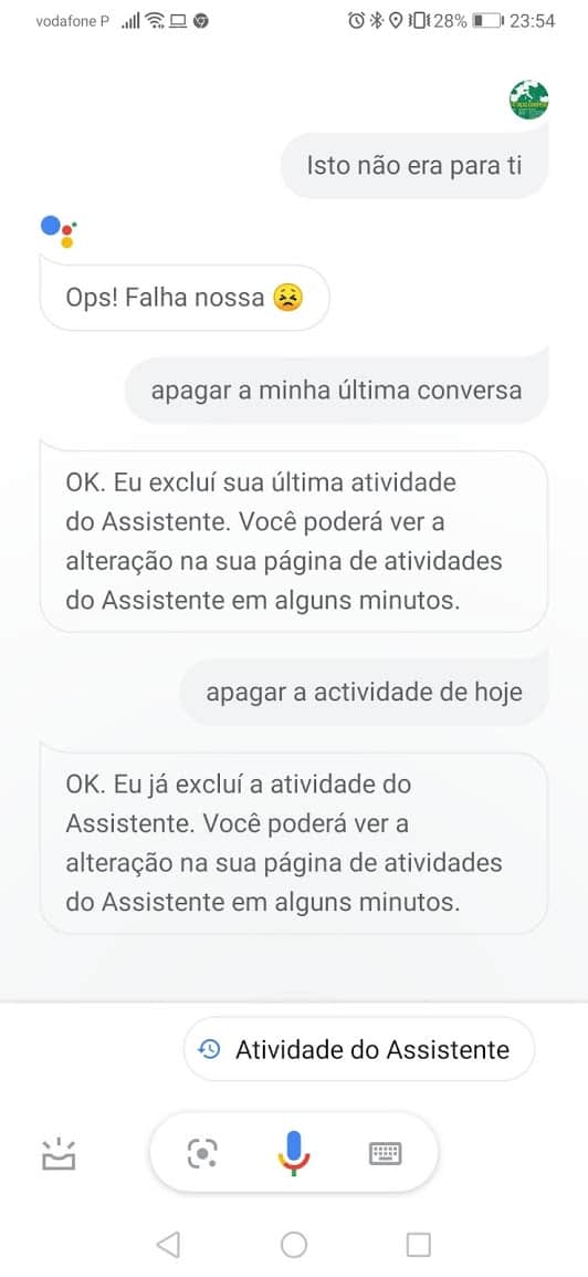 ao Assistente da Google, Google dados utilizadores