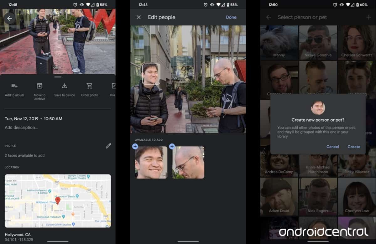 amigos no Google Fotos