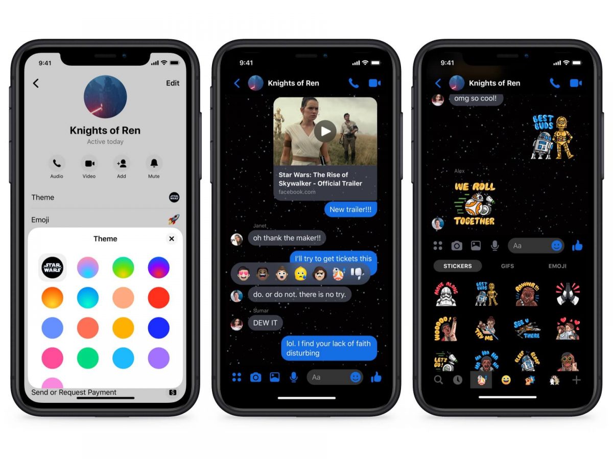 Facebook, Messenger, Star Wars