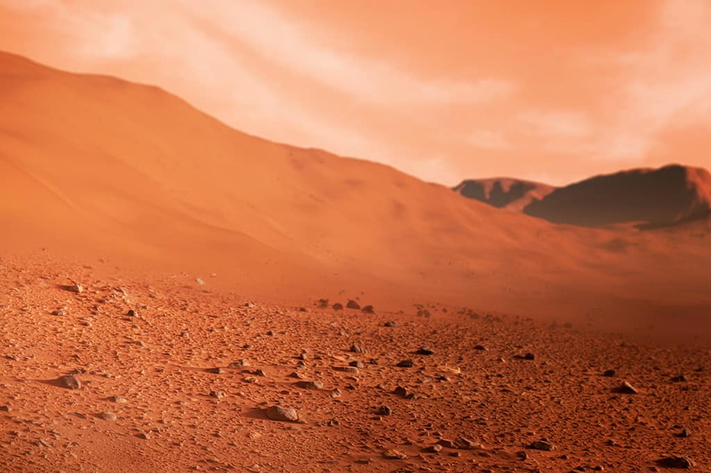 tesouro em Marte
