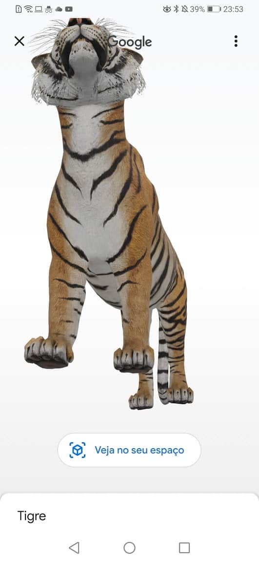 Tigre 3D no Google vira celebridade e todos o querem ver! - Leak