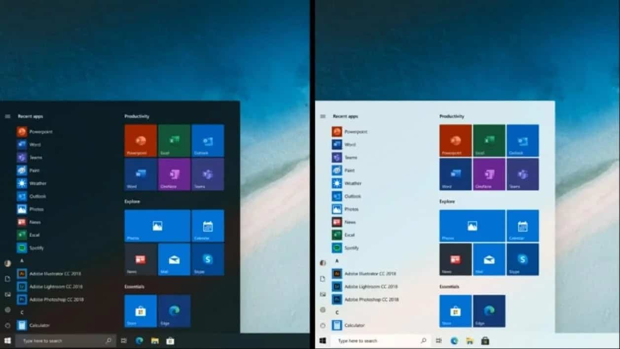 menu iniciar do Windows 10