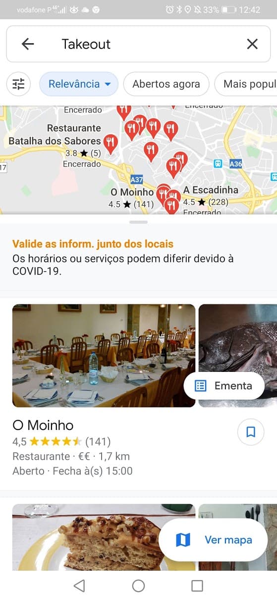 Google Maps quarentena