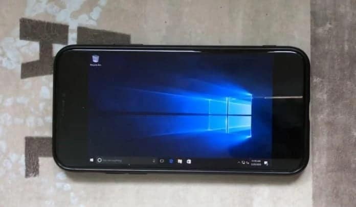 Windows 10 no iPhone X