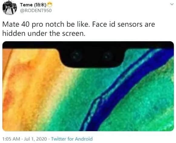 Huawei Mate 40 monocelha