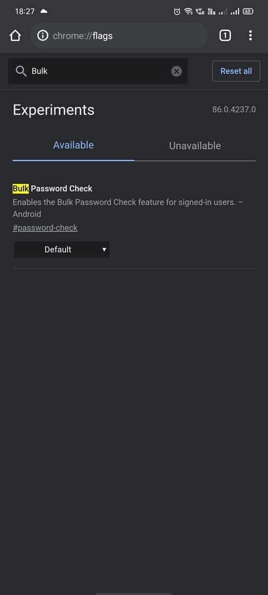 Google Chrome Android passwords