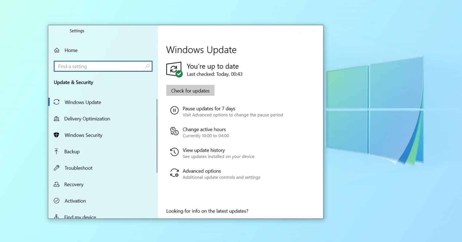 continuar no Windows 10