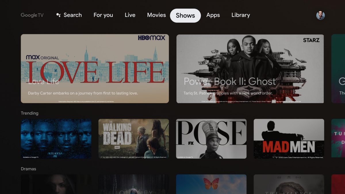 Chromecast google tv