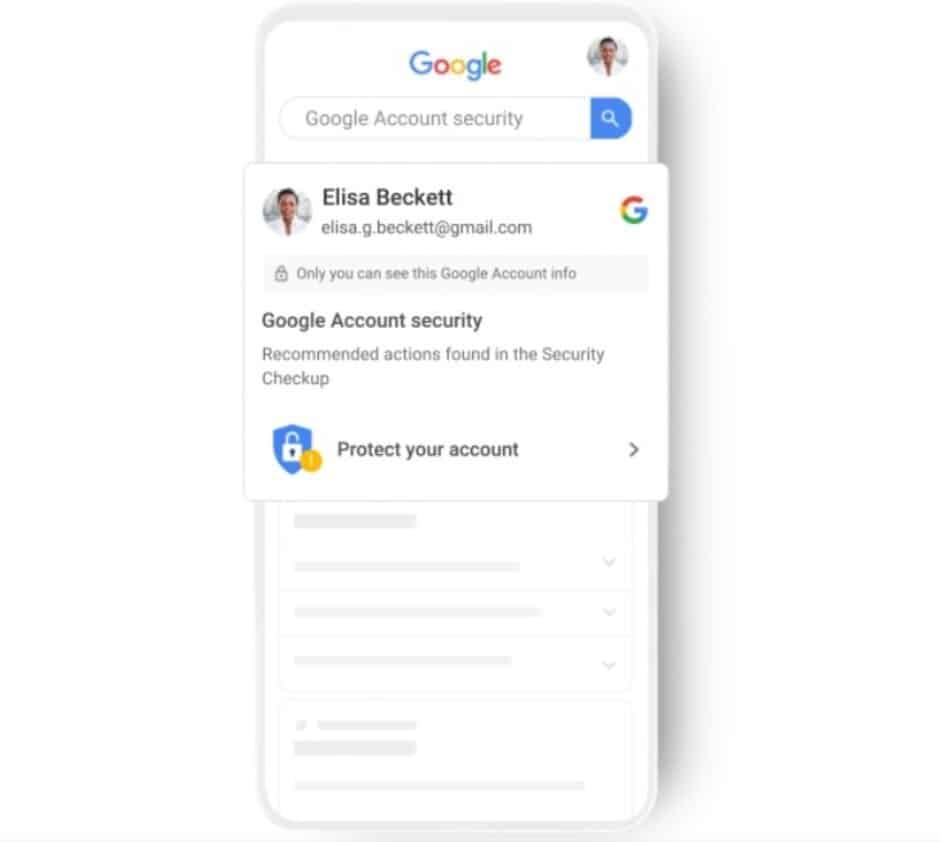 Google alertas de segurança