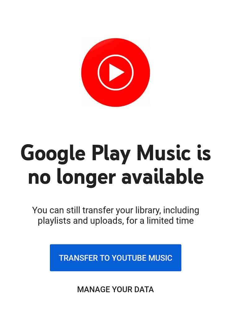 Google Play Music fim