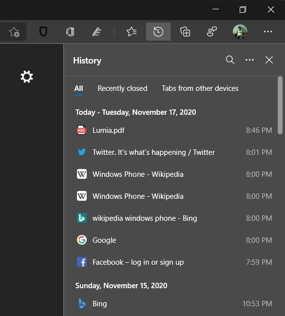 Microsoft Edge duas novidades