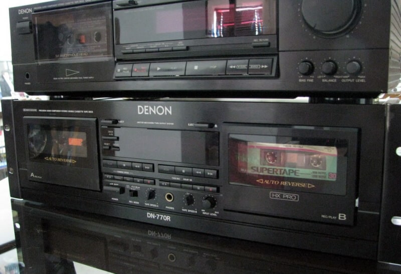 cd, denon, gravador