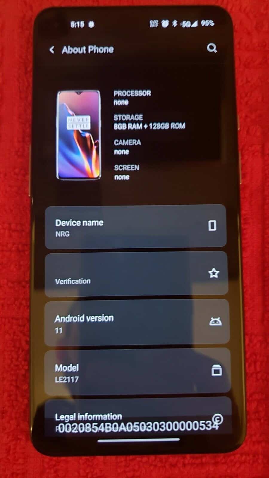 OnePlus 8T atualização