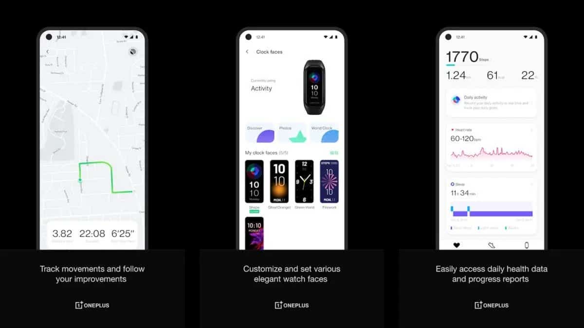 OnePlus Band app saúde