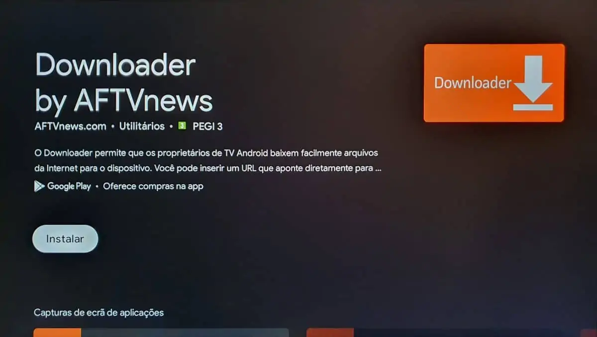 Google TV-install downloader