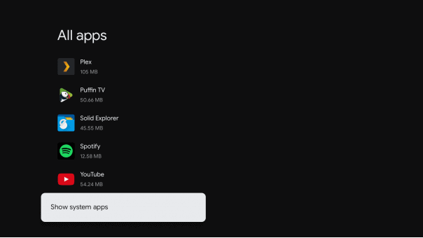 Google TV Play Store def
