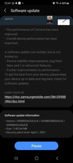 Samsung Galaxy S21 câmaras