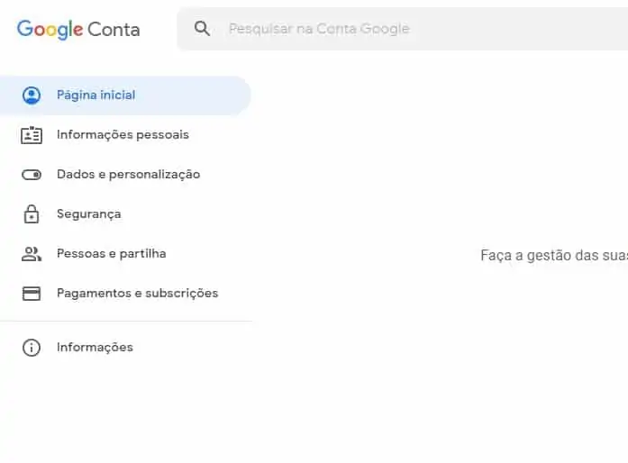 Gmail login, Google Fotos conta