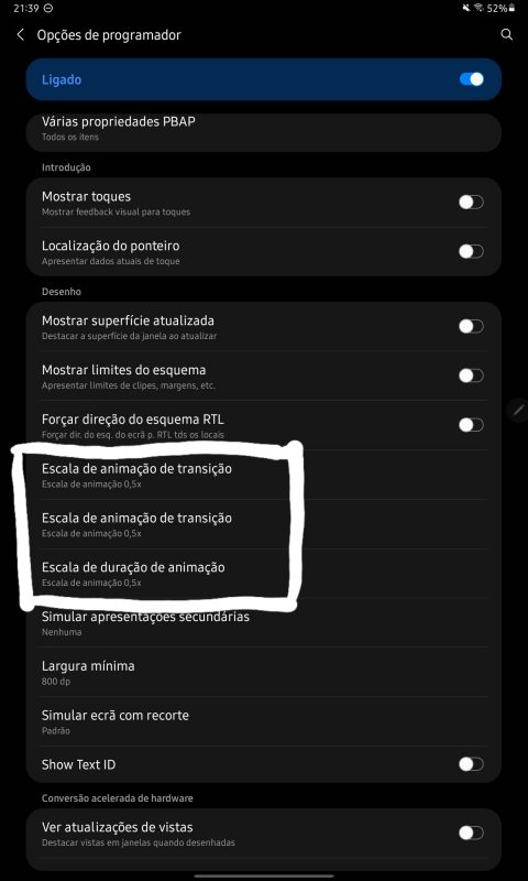 Android lento
