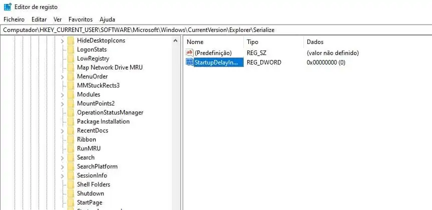 Windows 10 tempo arranque