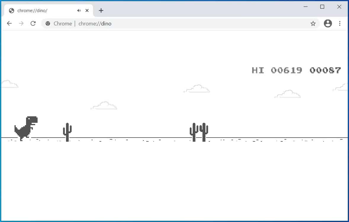 Google Chrome adiciona jogo do Dinossauro em última atualização do  navegador para iOS 