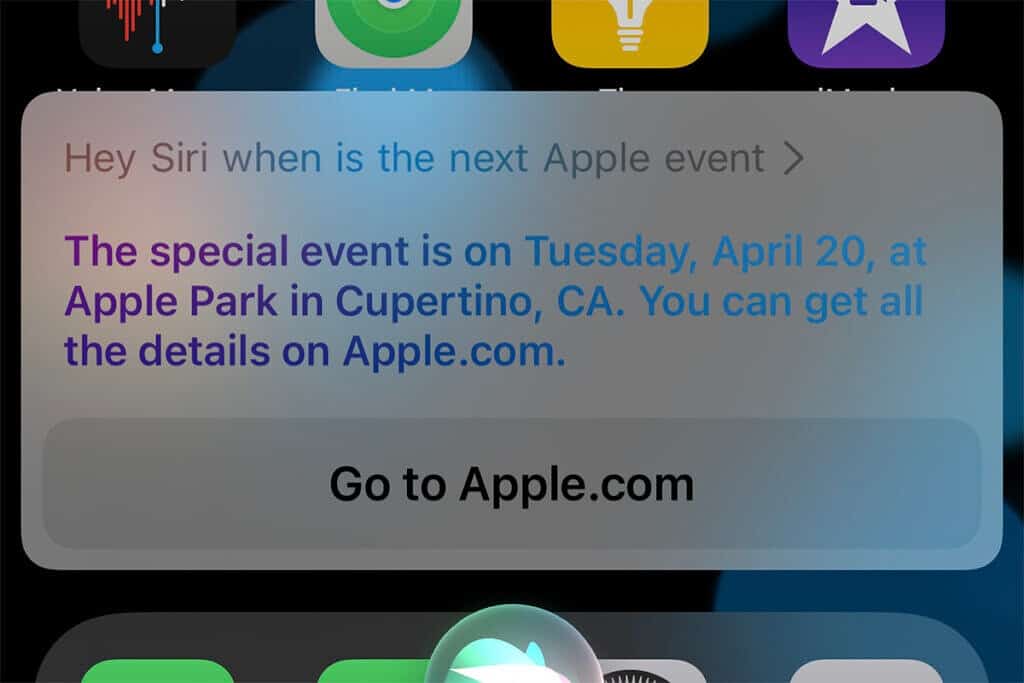 data evento Apple