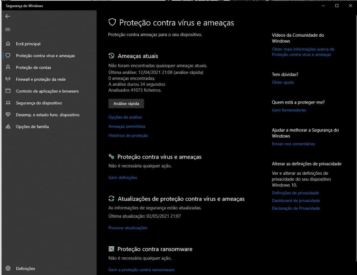 Windows 10 Defender