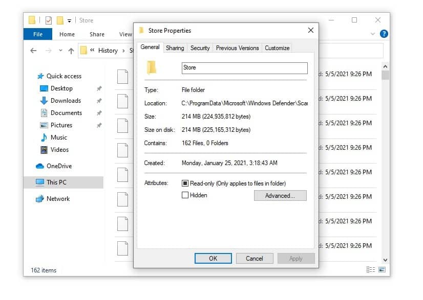 windows defender disco