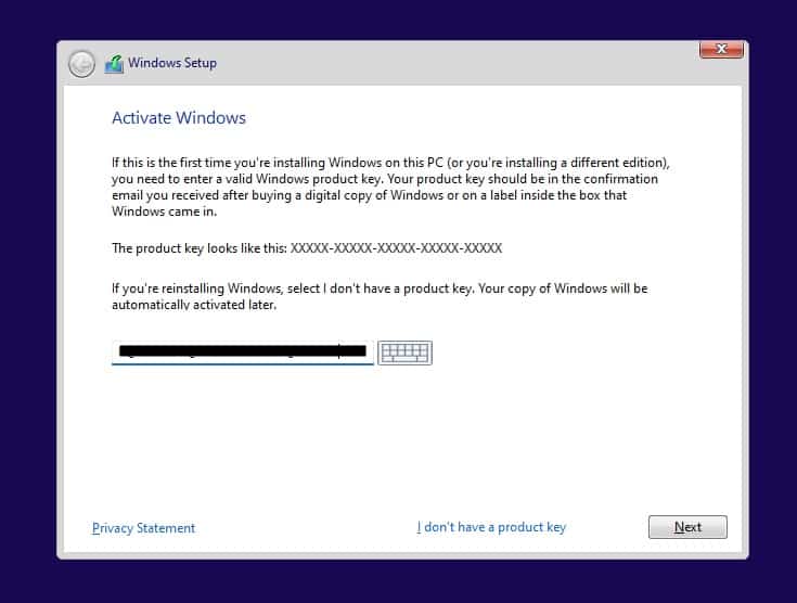 tutorial Windows 11 - Introduza a chave