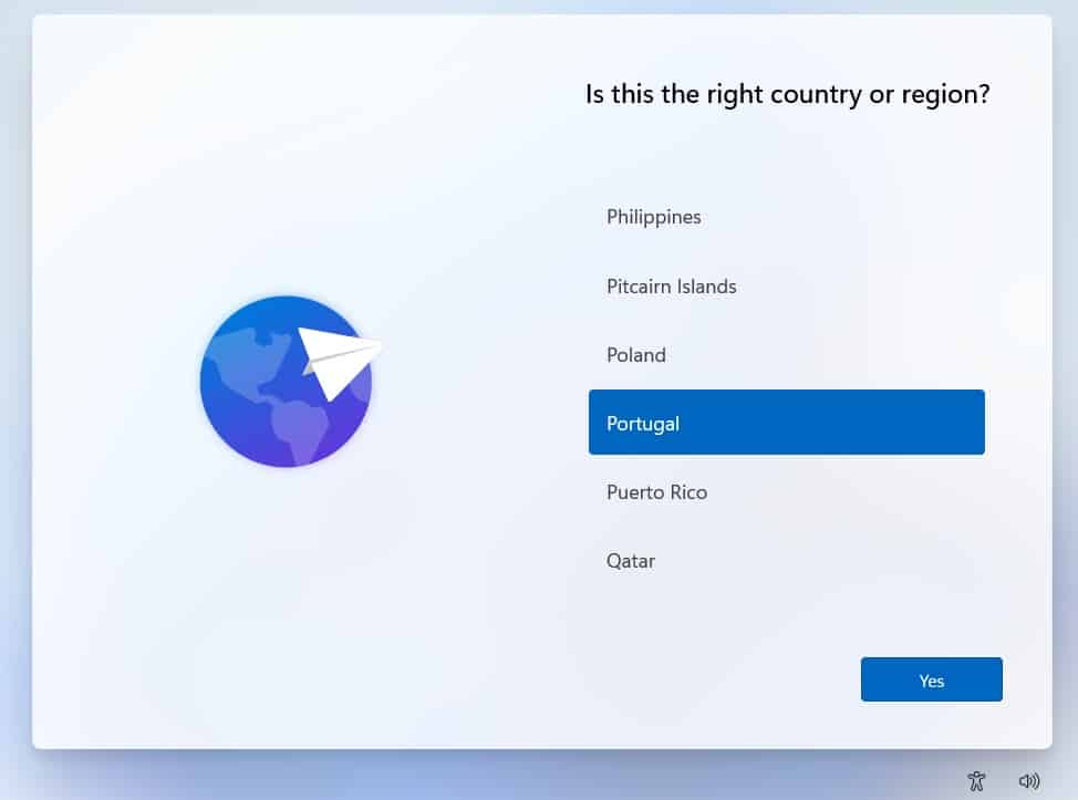 tutorial Windows 11 - escolha localização