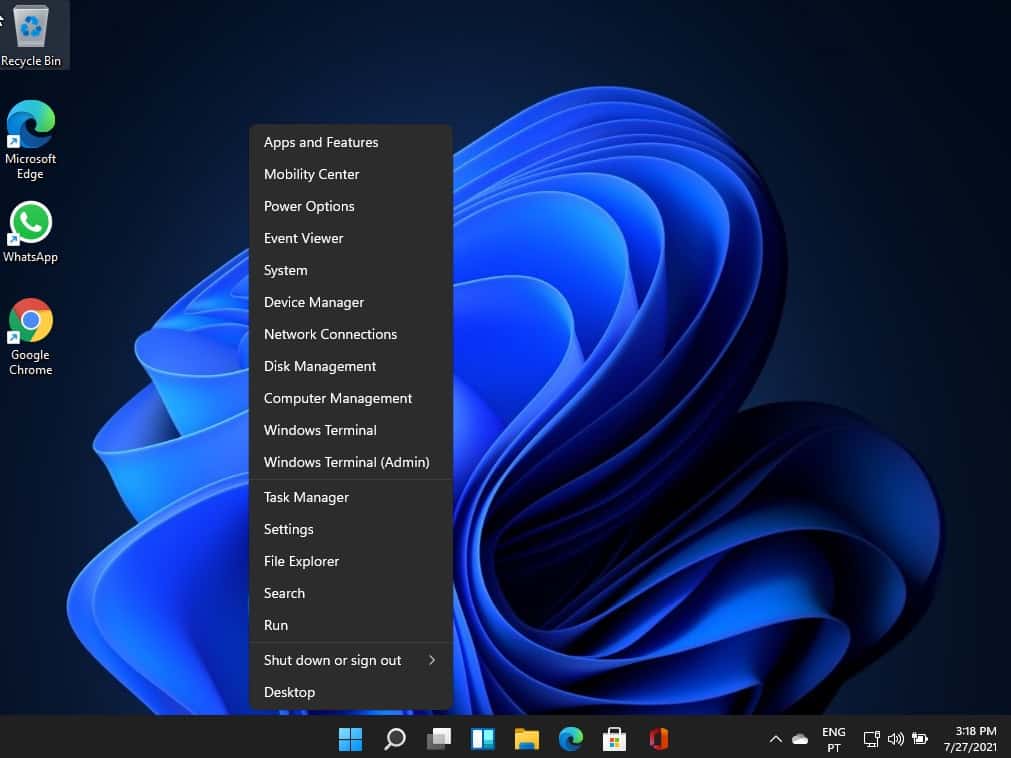 Windows 11 função