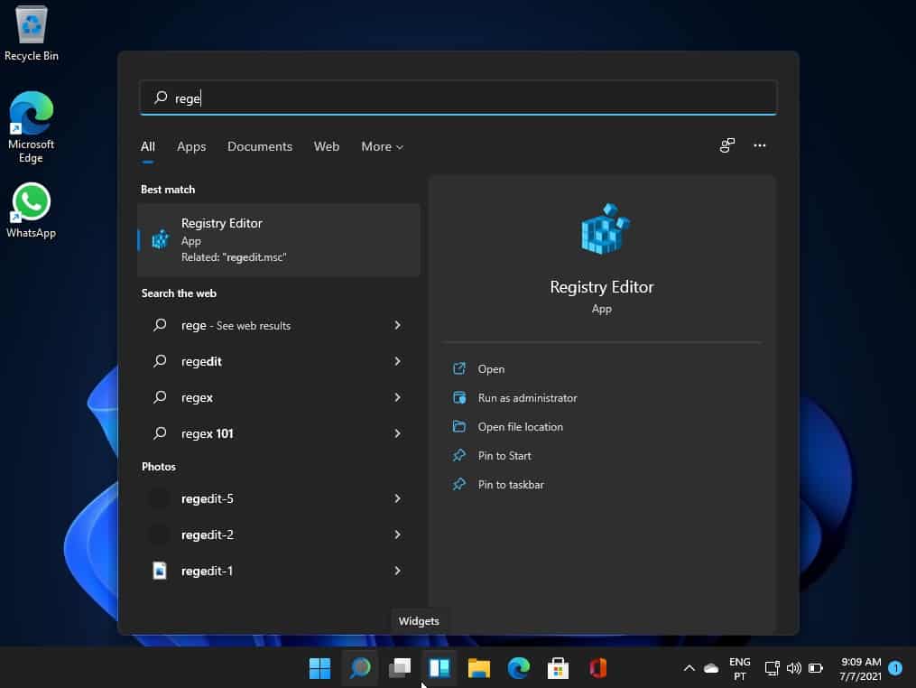 Windows 11 barra tarefas no topo