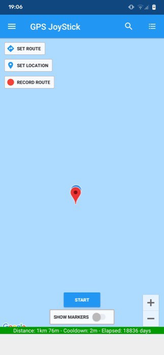 falsificar a sua localização