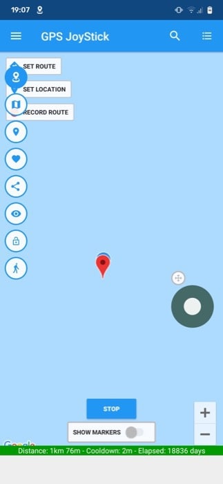 falsificar a sua localização
