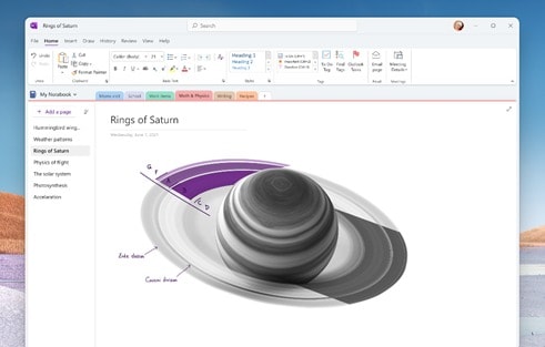 Windows 11 OneNote, Windows 11 Outlook