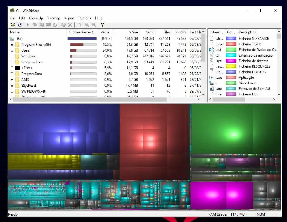 Archivos innecesarios de Windows