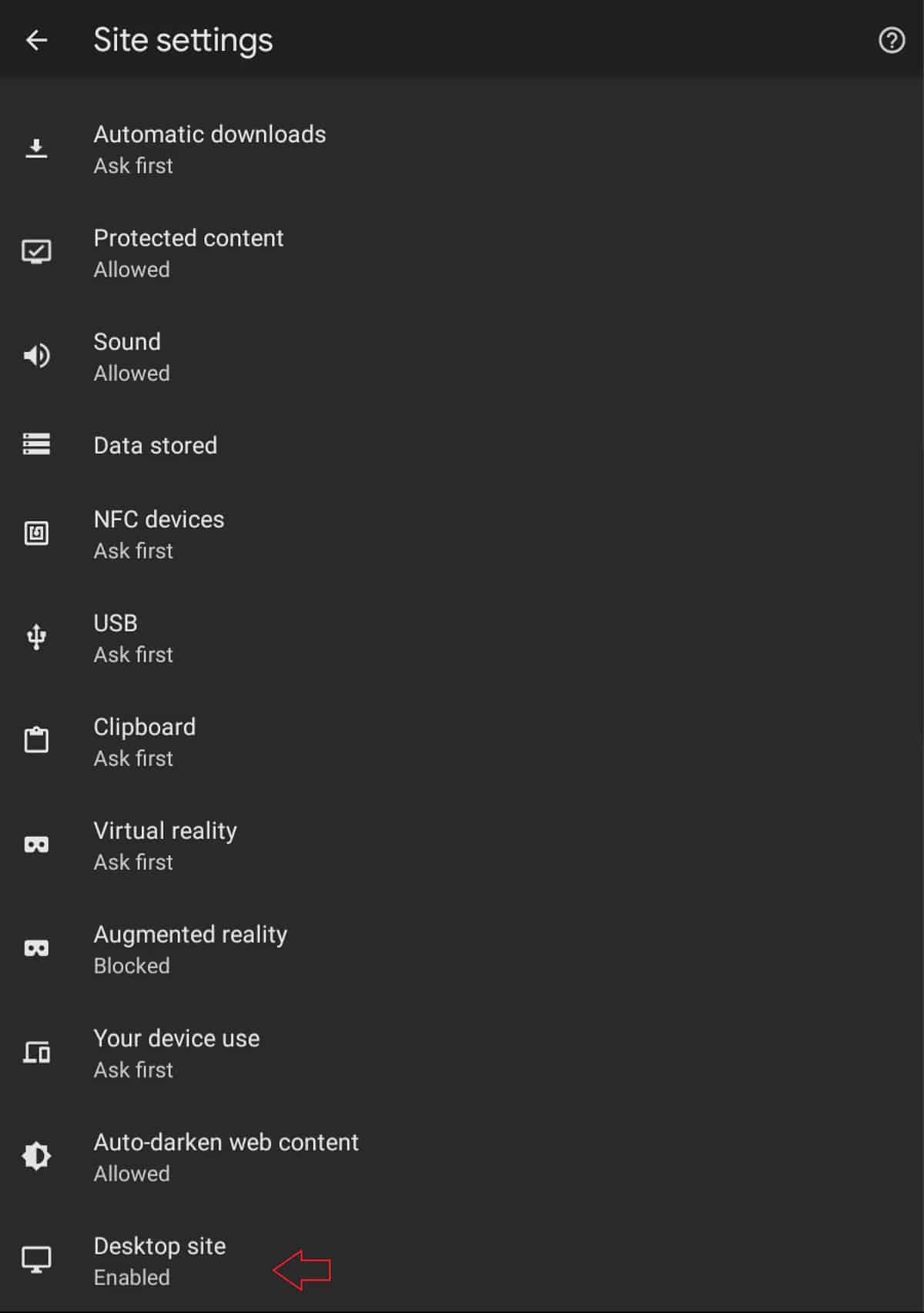 Chrome para Android função