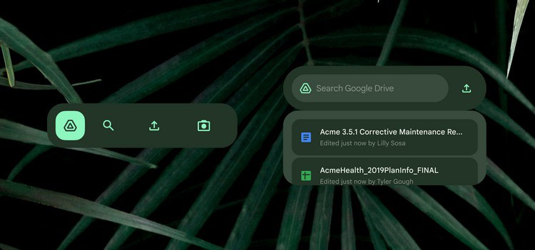 Google Widgets Android 12