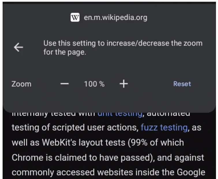 Chrome para Android função
