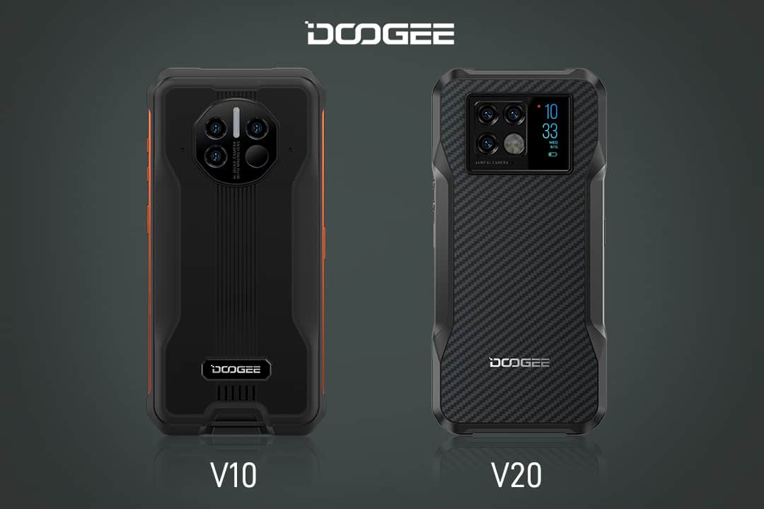 Doogee V10 vs Dooge V20 Qual é o smartphone mais rugoso? Leak